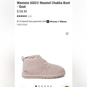 UGG Light Tan Suede Lace-Up Boots